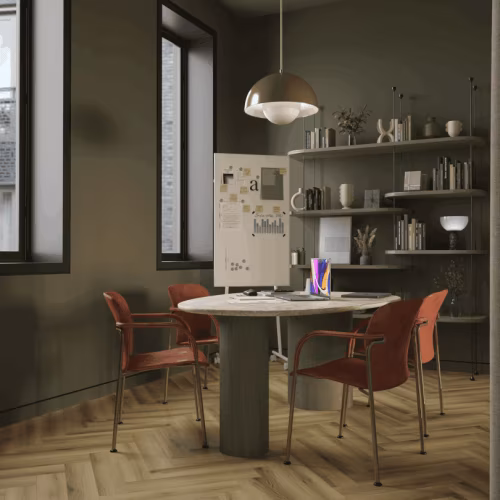 Кварцвиниловая плитка Norland клеевая Parquet LVT Start Style 1067-7 венгерская елка 590×118×2,5