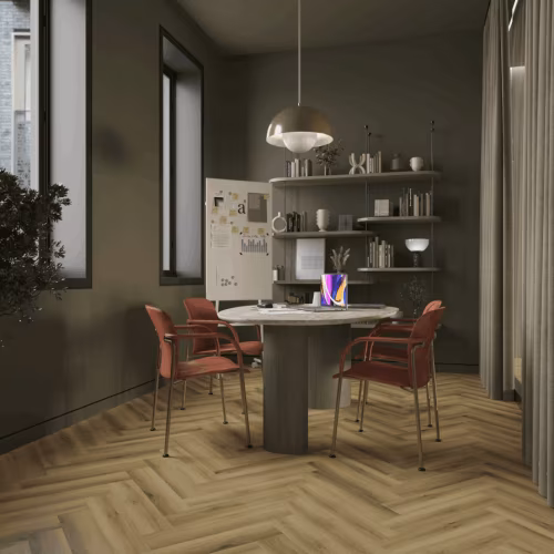Кварцвиниловая плитка Norland клеевая Parquet LVT Start Style 1067-7 венгерская елка 590×118×2,5