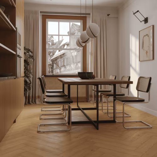 Кварцвиниловая плитка Norland клеевая Parquet LVT Simple Seal 1067-8 венгерская елка 590×118×2,5