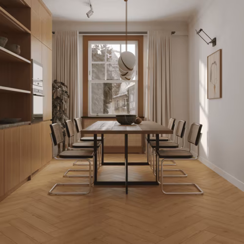 Кварцвиниловая плитка Norland клеевая Parquet LVT Simple Seal 1067-8 венгерская елка 590×118×2,5