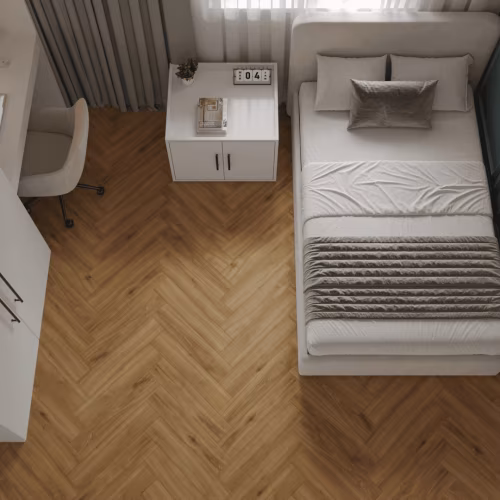 Кварцвиниловая плитка Norland клеевая Parquet LVT Basic Room 1067-10 венгерская елка 590×118×2,5