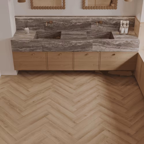 Кварцвиниловая плитка Norland клеевая Parquet S LVT Taymyr 1056-1 венгерская елка 590×118×2,5