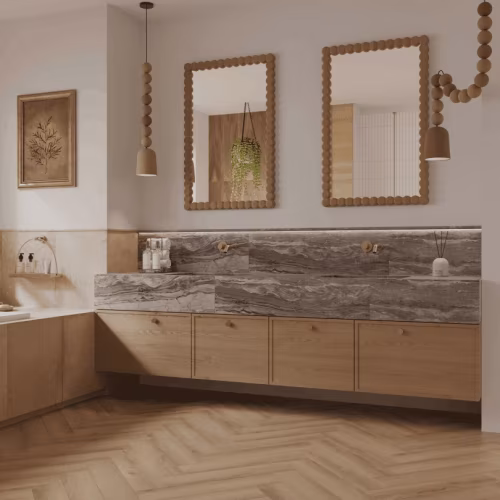 Кварцвиниловая плитка Norland клеевая Parquet S LVT Taymyr 1056-1 венгерская елка 590×118×2,5