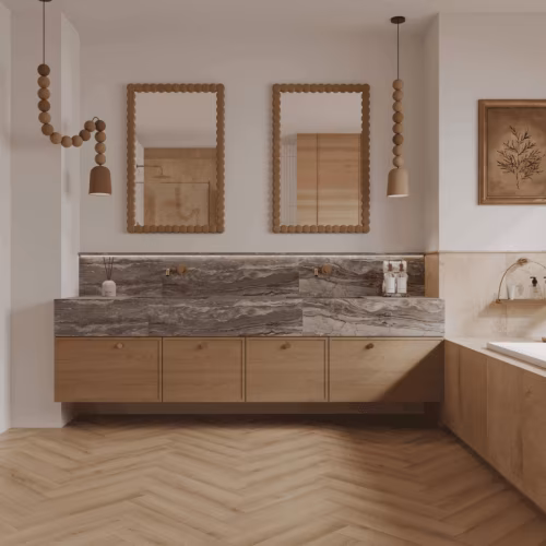 Кварцвиниловая плитка Norland клеевая Parquet S LVT Taymyr 1056-1 венгерская елка 590×118×2,5