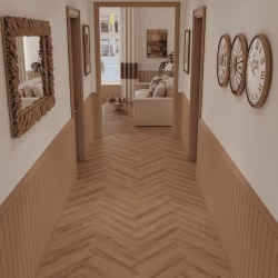 Кварцвиниловая плитка Norland клеевая Parquet S LVT Senezh 1056-5 венгерская елка 590×118×2,5