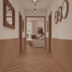 Кварцвиниловая плитка Norland клеевая Parquet S LVT Senezh 1056-5 венгерская елка 590×118×2,5