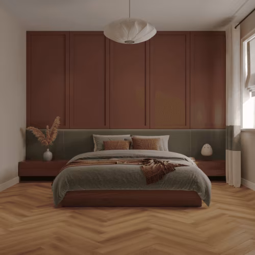 Кварцвиниловая плитка Norland клеевая Parquet S LVT Orel 1056-7 венгерская елка 590×118×2,5