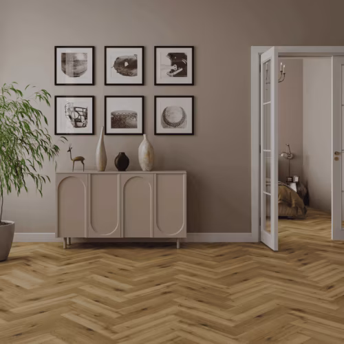 Кварцвиниловый SPC ламинат Norland Parquet S Opal 1055-12 венгерская елка 600×125×4