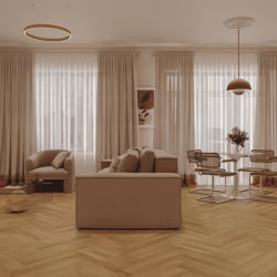Кварцвиниловый SPC ламинат Norland Parquet S Provence 1055-14 венгерская елка 600×125×4