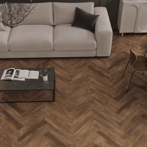 Кварцвиниловый SPC ламинат Norland Parquet S Loft 1055-19 венгерская елка 600×125×4