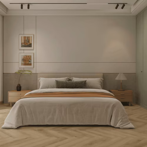 Кварцвиниловый SPC ламинат Norland Parquet S Glou 1055-20 венгерская елка 600×125×4