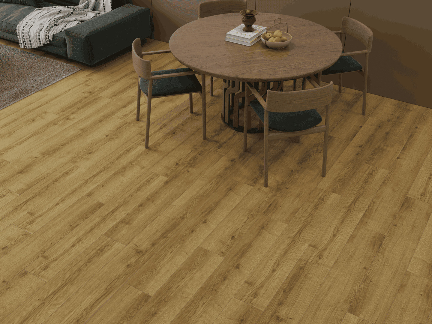 Ламинат Norland Elegant 10 Дуб Фанэн LF305-17 1220×198×10 фото в интерьере