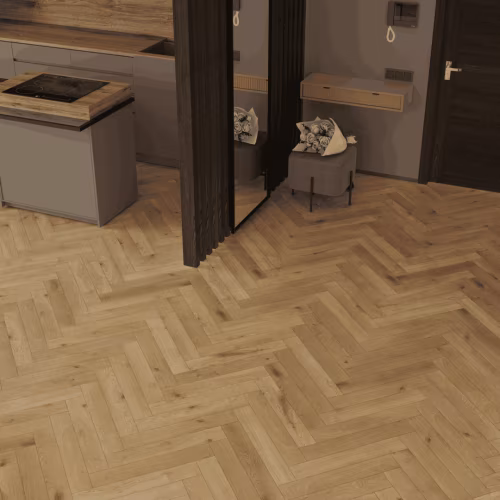 Ламинат Norland Herringbone Elegant 10 Дуб Хайнан LF306-09 венгерская елка 600×100×10
