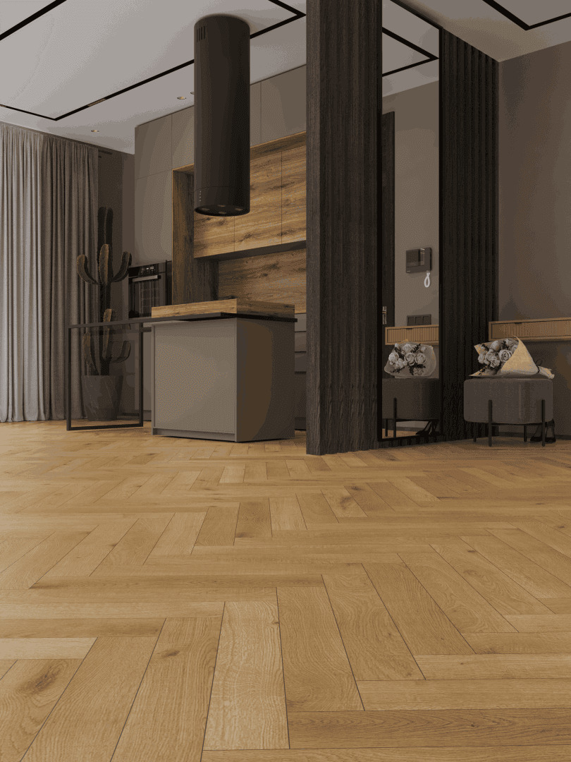 Ламинат Norland Herringbone Elegant 10 Дуб Хайнан LF306-09 венгерская елка 600×100×10 фото в интерьере Ламинат Norland Herringbone Elegant 10 Дуб Хайнан LF306-09 венгерская елка 600×100×10 фото в интерьере