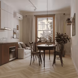 Ламинат Norland Herringbone Elegant 10 Дуб Иония LF306-33 венгерская елка 600×100×10