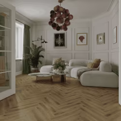 Ламинат Norland Herringbone Elegant 10 Дуб Элла LF306-41 венгерская елка 600×100×10