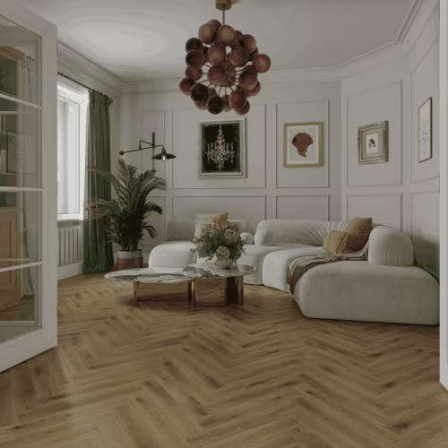 Ламинат Norland Herringbone Elegant 10 Дуб Элла LF306-41 венгерская елка 600×100×10