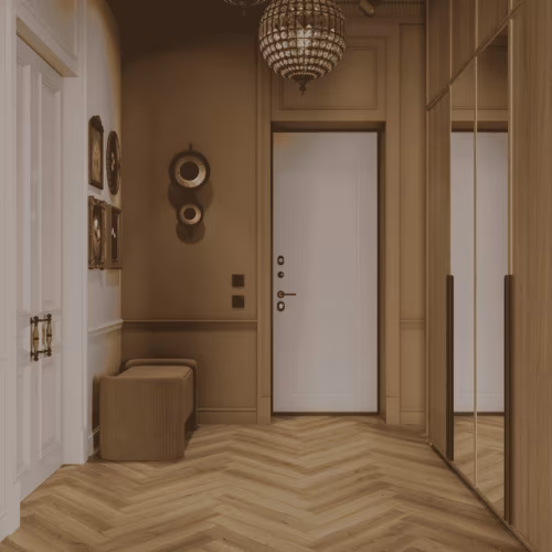 Ламинат Norland Herringbone Elegant Дуб Рива LF303-35 венгерская елка 600×100×8