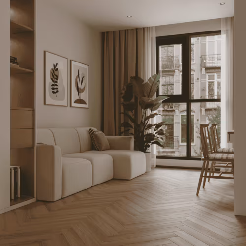 Ламинат Norland Herringbone Elegant Дуб Наксос LF303-36 венгерская елка 600×100×8