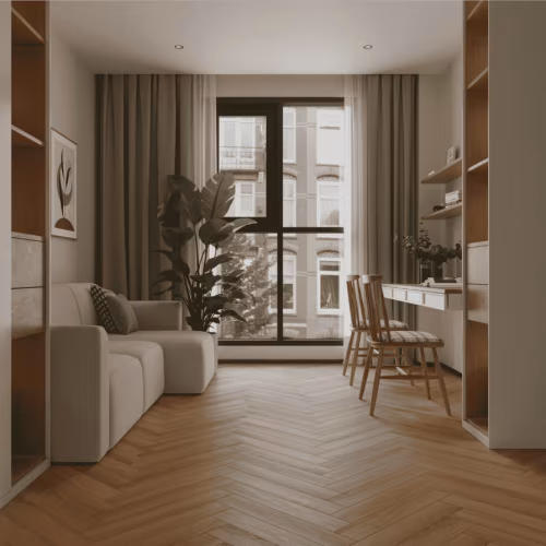Ламинат Norland Herringbone Elegant Дуб Наксос LF303-36 венгерская елка 600×100×8