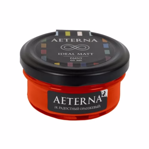 Краска Aeterna цвет Радостный Оранжевый 18 Ideal Matt 0,065 л
