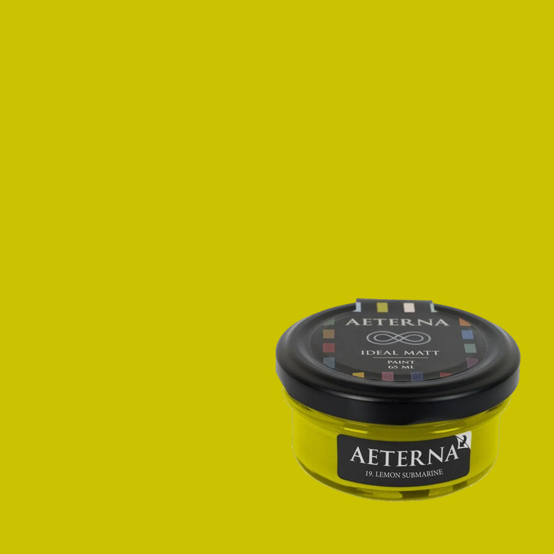 Краска Aeterna цвет Lemon Submarine 19 Ideal Matt 0,065 л