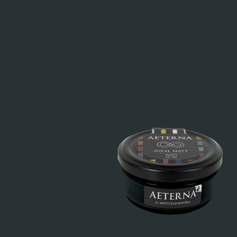 Краска Aeterna цвет Миусская Ворона 21 Ideal Matt 0,065 л