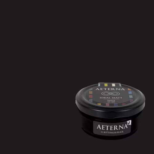 Краска Aeterna цвет Bottomless Black 33 Ideal Matt 0,065 л