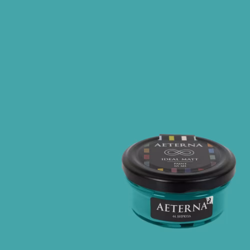 Краска Aeterna цвет Бирюза 44 Ideal Matt 0,065 л