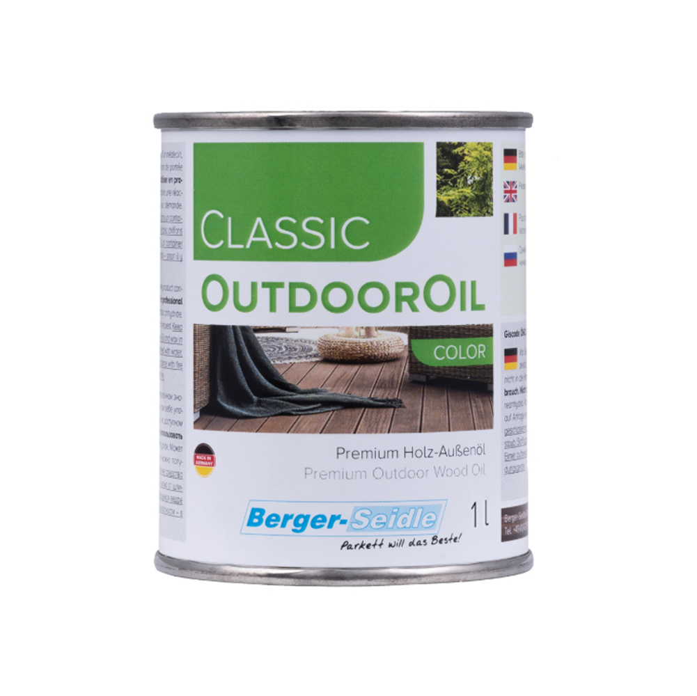 Масло для дерева Berger-Seidle Classic OutdoorOil Color цвет Blue / Blau полуматовое 1 л
