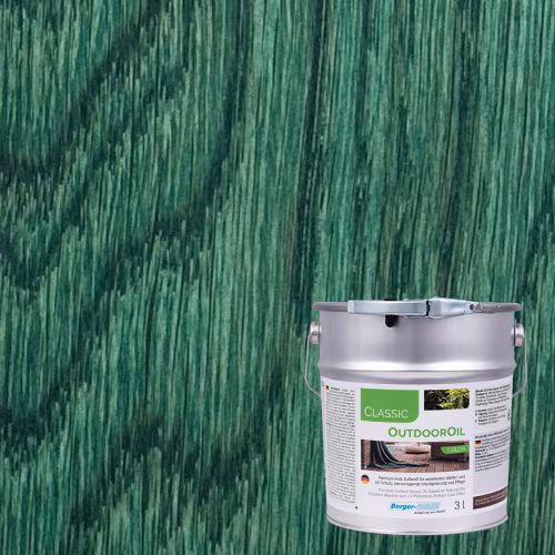 Масло для дерева Berger-Seidle Classic OutdoorOil Color цвет Green / Grun полуматовое 3 л