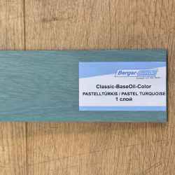 Масло для пола Berger-Seidle Classic BaseOil Color цвет Pastel Turquoise / Pastellturkis полуматовое 0,125 л