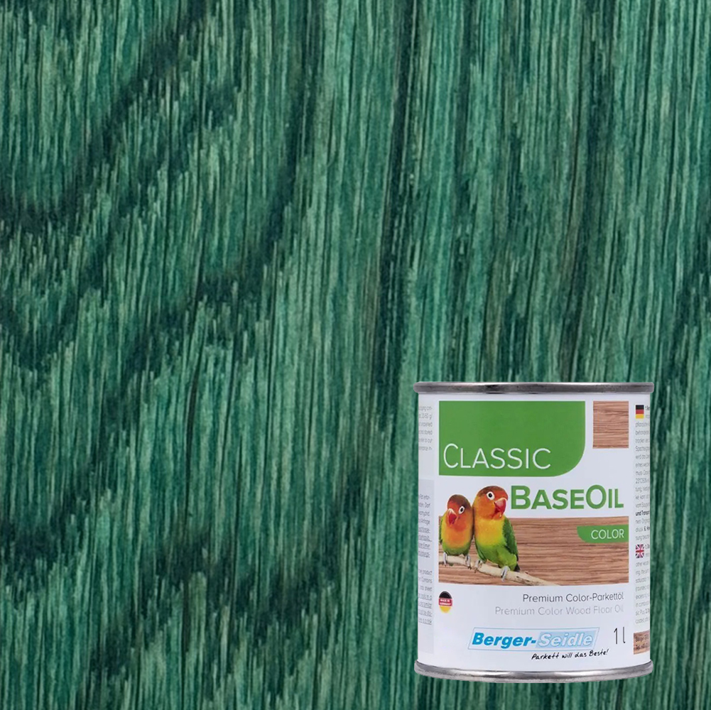 Масло для пола Berger-Seidle Classic BaseOil Color цвет Green / Grun полуматовое 1 л