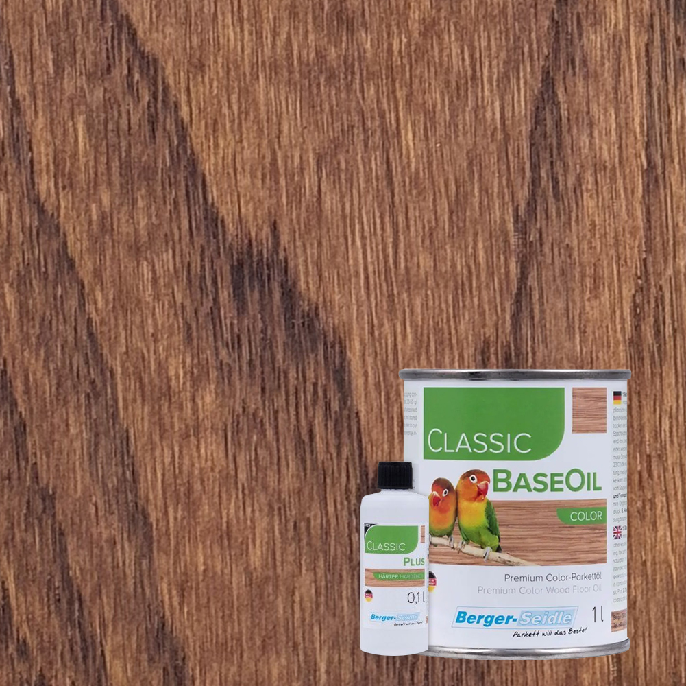 Масло для пола Berger-Seidle Classic BaseOil Color 2K цвет Teak полуматовое 1,1 л