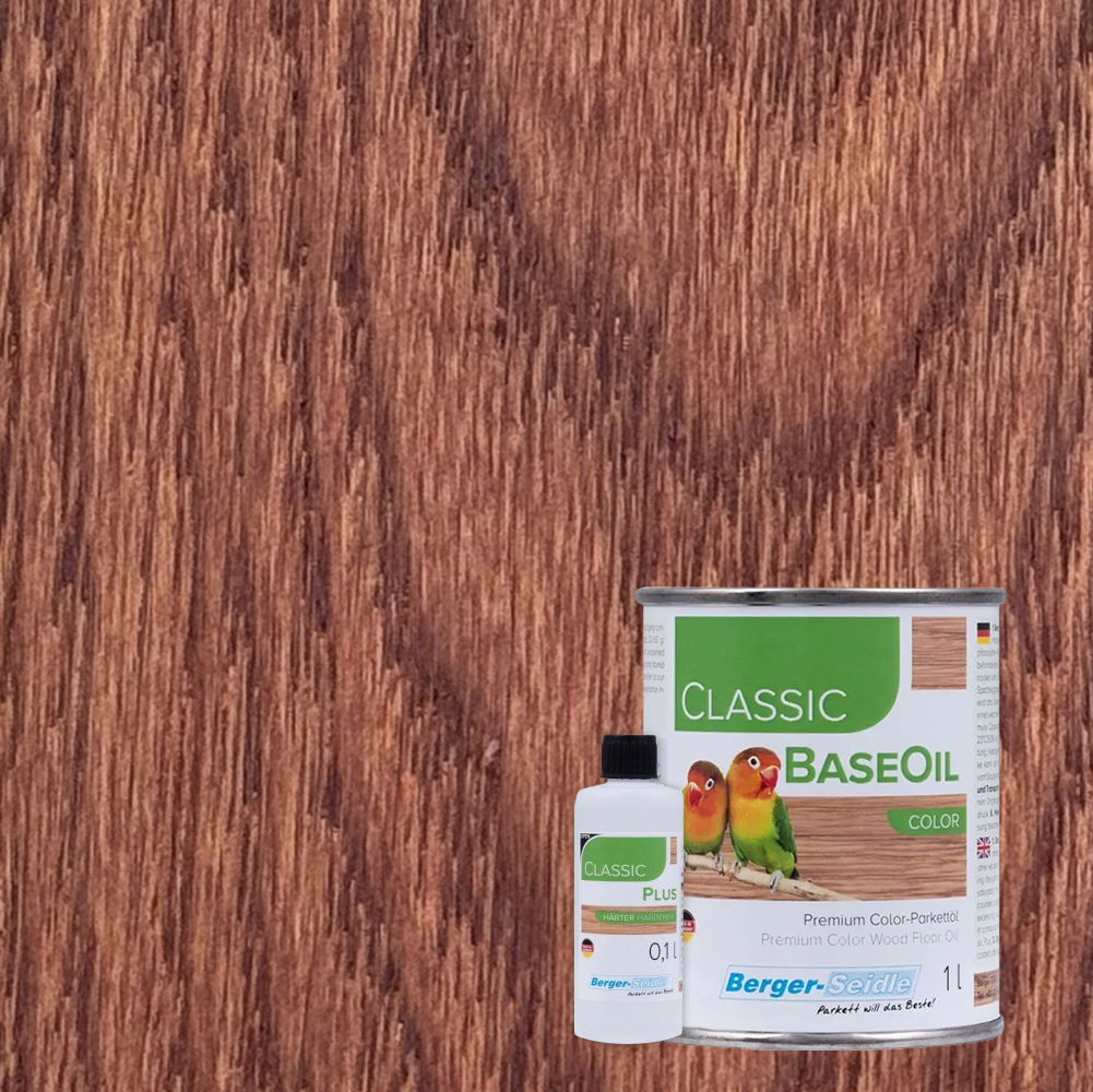 Масло для пола Berger-Seidle Classic BaseOil Color 2K цвет Bastard Teak / Padouk полуматовое 1,1 л