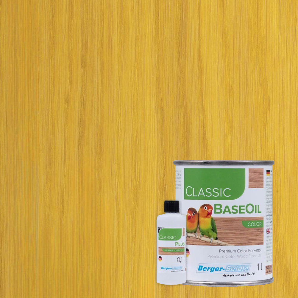 Масло для пола Berger-Seidle Classic BaseOil Color 2K цвет Lemon / Zitronengelb полуматовое 1,1 л