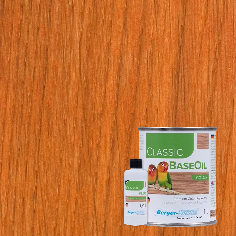 Масло для пола Berger-Seidle Classic BaseOil Color 2K цвет Orange полуматовое 1,1 л