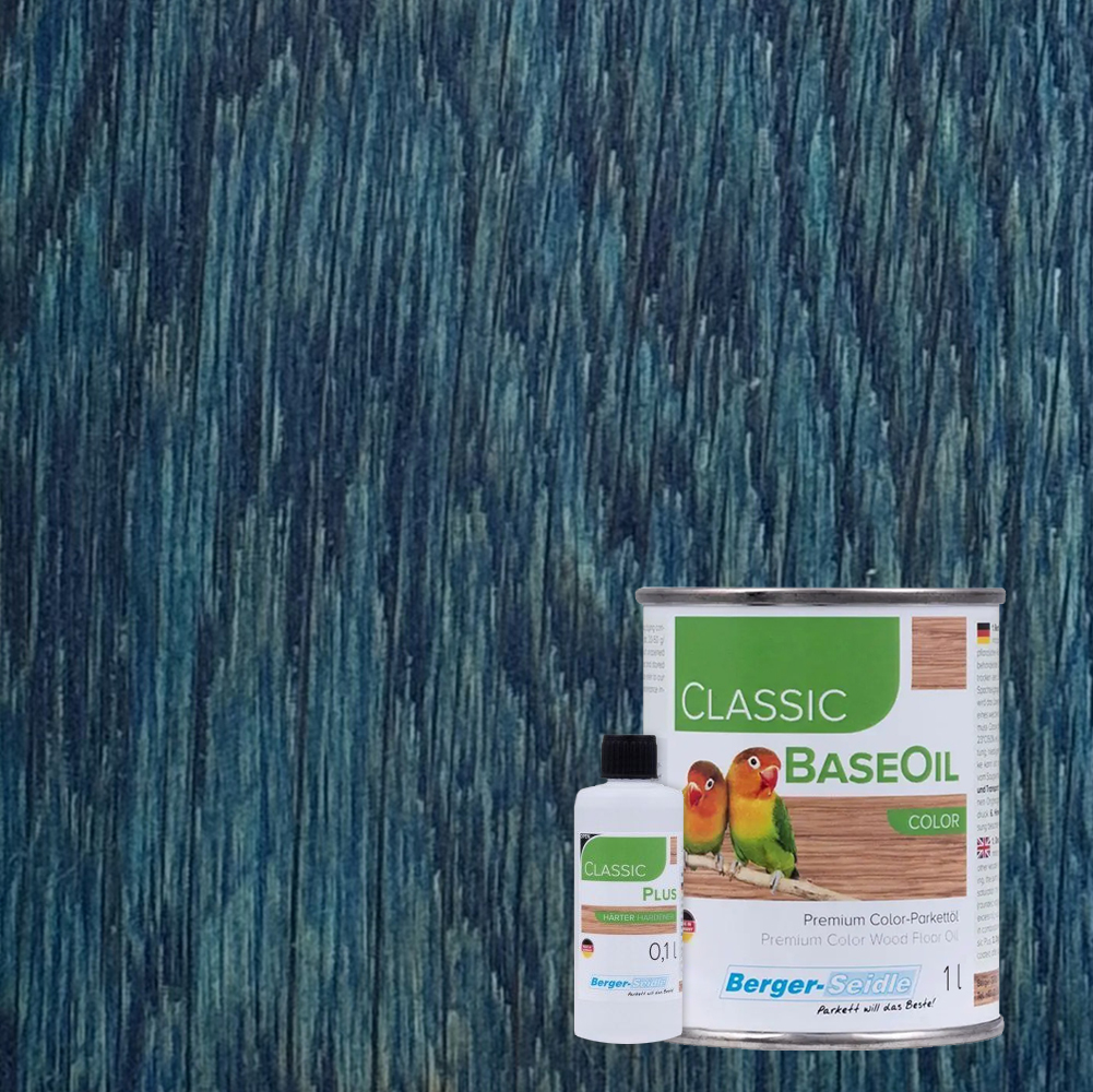 Масло для пола Berger-Seidle Classic BaseOil Color 2K цвет Blue / Blau полуматовое 1,1 л