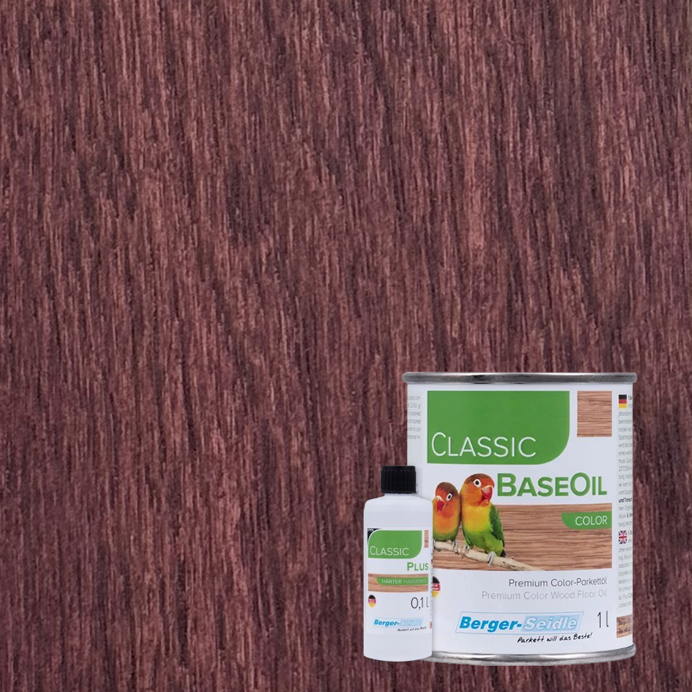 Масло для пола Berger-Seidle Classic BaseOil Color 2K цвет Burgundy / Weinrot полуматовое 1,1 л