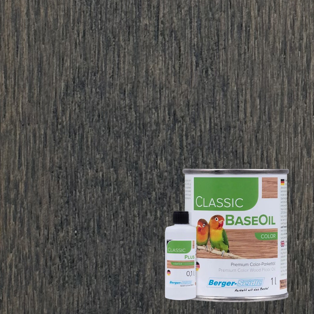 Масло для пола Berger-Seidle Classic BaseOil Color 2K цвет Basalt Grey / Basaltgrau полуматовое 1,1 л