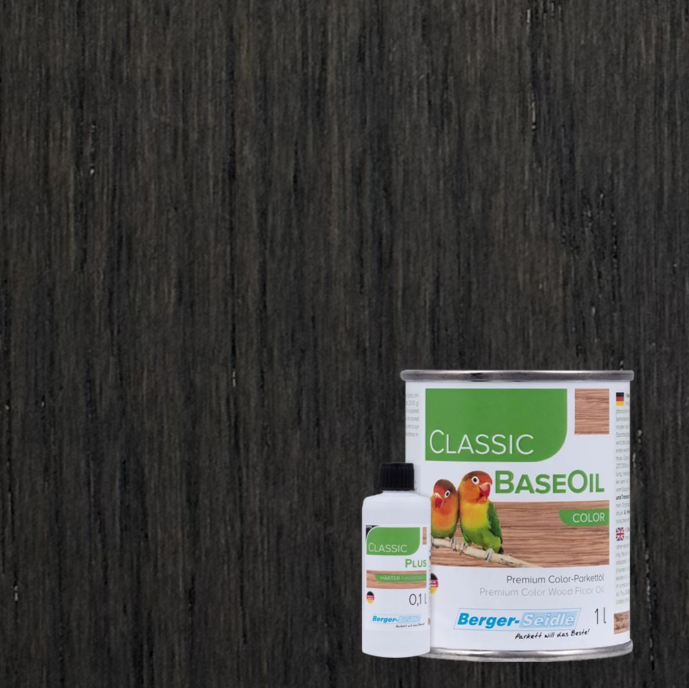 Масло для пола Berger-Seidle Classic BaseOil Color 2K цвет Deep Black / Extraschwarz полуматовое 1,1 л