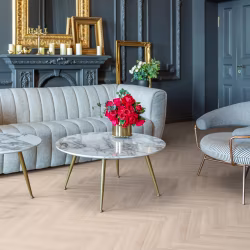 Кварцвиниловый SPC ламинат Aquafloor Parquet Plus AF6026PQ венгерская елка 720×120×7