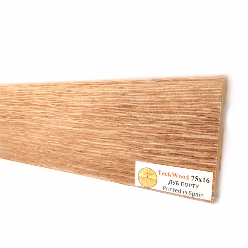 Плинтус МДФ ламинированный TeckWood Дуб Порту Oak Porto 2000×75×16