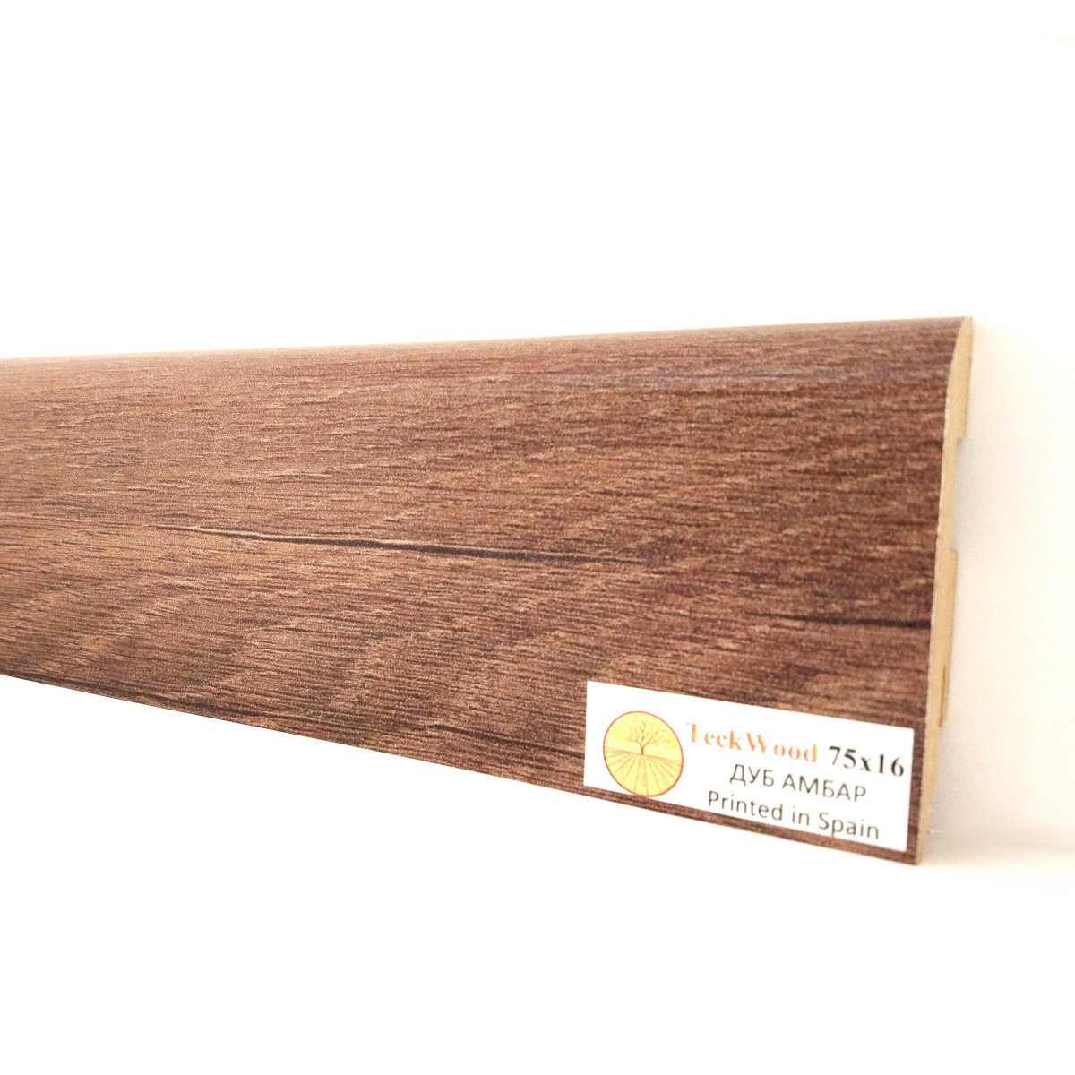 Плинтус МДФ ламинированный TeckWood Дуб Амбар Oak Barn 2000×75×16