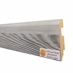 Плинтус МДФ ламинированный TeckWood Дуб Дамаск 2000×75×16