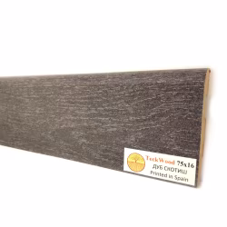 Плинтус МДФ ламинированный TeckWood Дуб Скотиш Oak Scotish 2000×75×16