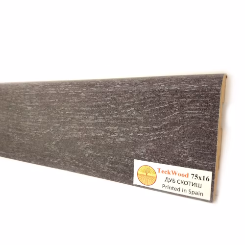 Плинтус МДФ ламинированный TeckWood Дуб Скотиш Oak Scotish 2000×75×16
