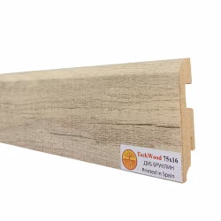 Плинтус МДФ ламинированный TeckWood Дуб Бруклин 2000×75×16