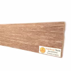 Плинтус МДФ ламинированный TeckWood Дуб Верона Oak Verona 2000×75×16