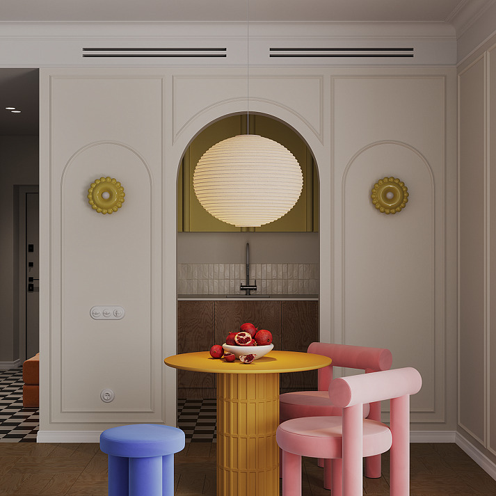 Плинтус под покраску Европласт 6.53.134 2000×80×15 фото в интерьере
